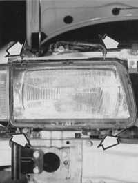  Снятие фар Audi 80
