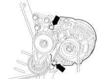 Снятие и установка генератора Audi A3