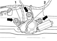 Снятие и установка очистителя заднего стекла Audi A3