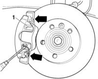 Замена передних тормозных колодок Audi A3