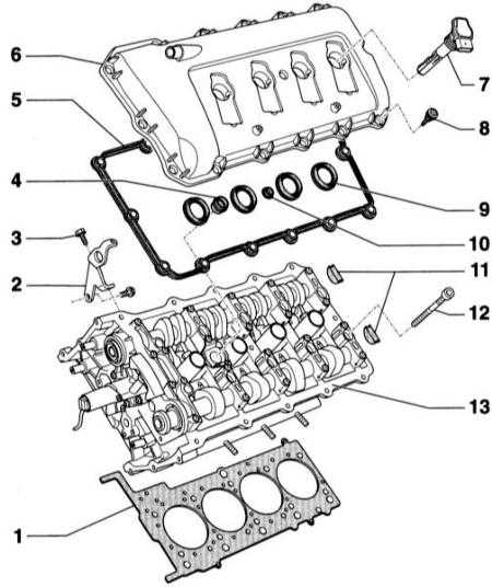  Снятие и установка головки блока цилиндров Audi A4