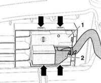 Снятие и установка выключателей передней двери Audi A4