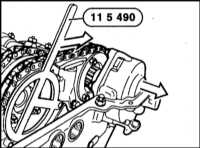  Снятие и установка головки цилиндров BMW 5 (E39)