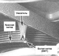 Проверка установки угла опережения зажигания Honda Accord