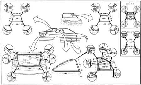 13.30.7 Honda Civic, 1999 г.вып, 2-дверный. Проемы кузова