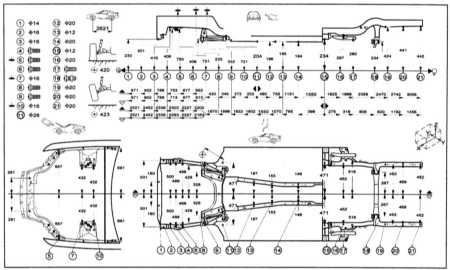 13.30.8 Honda Civic, 1999 г.вып, 2-дверный. Днище
