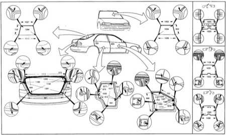 13.30.9 Honda Civic, 2001 г.вып, Седан. Проемы кузова