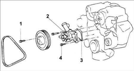 4.6 Водяной насос двигателя SOHC