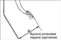 10.2 Регулировка педали сцепления
