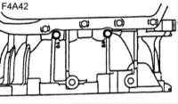 12.10 Проверка давления трансмиссионной жидкости (F4A42)