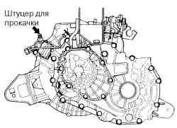 3.1.3 Прокачка гидропривода сцепления