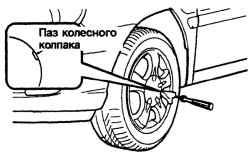 Снятие декоративного колпака