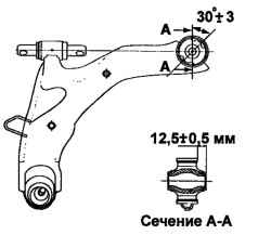 Запрессовка втулки «G» нижнего рычага