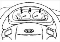 Панель приборов Kia Clarus