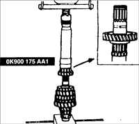  Вторичный вал коробки передач BF DOHC Kia Sephia