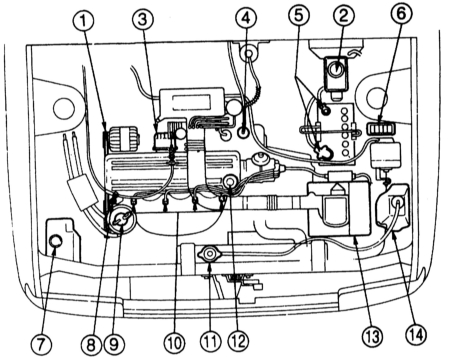  Двигательный отсек Mazda 323