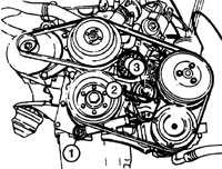  Снятие и установка 4-цилиндровых бензиновых двигателей Mercedes-Benz W124