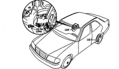  Колесные датчики ABS - детали установки Mercedes-Benz W140