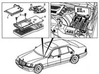  Комбинированное реле - детали установки Mercedes-Benz W140
