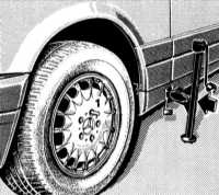  Поддомкрачивание и буксировка Mercedes-Benz W140