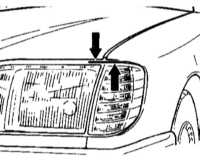 Регулировка капота Mercedes-Benz W140