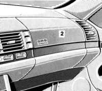  Система дополнительной безопасности (SRS) Mercedes-Benz W140