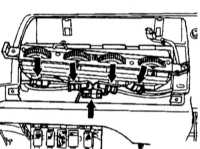 Снятие и установка панели приборов Mercedes-Benz W140