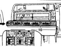 Снятие и установка панели приборов Mercedes-Benz W140