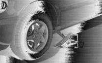 Поддомкрачивание и буксировка Mercedes-Benz W163