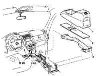 Снятие и установка модулей управления Mercedes-Benz W163