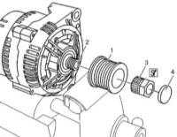  Снятие и установка приводного шкива генератора Mercedes-Benz W163