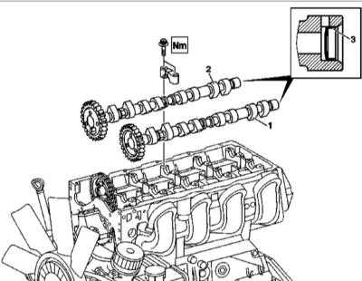  Снятие и установка компонентов ГРМ Mercedes-Benz W163