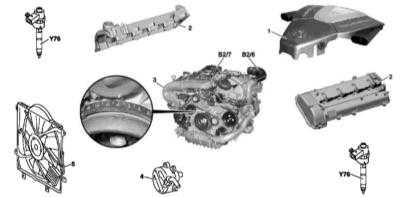  Снятие и установка компонентов ГРМ Mercedes-Benz W163