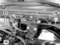 Снятие и установка главного тормозного цилиндра Mercedes-Benz W163