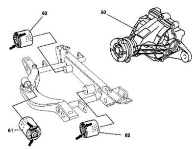 Снятие и установка сборки заднего моста Mercedes-Benz W163