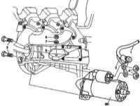  Снятие и установка стартера Mercedes-Benz W163
