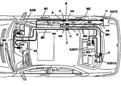  Цифровая шина данных CAN Mercedes-Benz W220