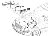  Электрические предохранители Mercedes-Benz W220