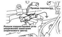  Проверка/регулировка установки угла опережения зажигания Mitsubishi Galant