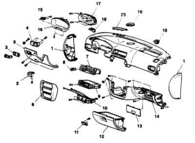  Снятие и установка панели приборов Mitsubishi Galant
