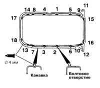 Снятие и установка поддона картера двигателя Mitsubishi Galant