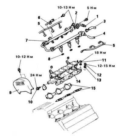  Снятие и установка впускного трубопровода Mitsubishi Galant