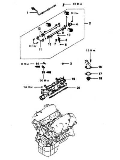  Снятие и установка впускного трубопровода Mitsubishi Galant