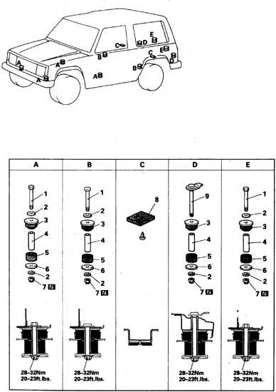  Опоры кузова (крепление к шасси) Mitsubishi Pajero