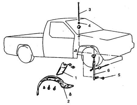  Передняя антенна Mitsubishi Pajero