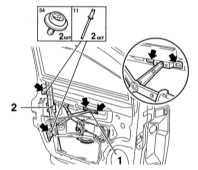  Снятие и установка дверных стекол Opel Astra