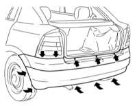 Снятие и установка бамперов Opel Astra