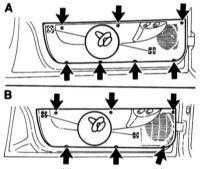  Снятие и установка облицовки дверей Opel Corsa