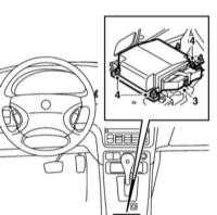  Снятие и установка компонентов системы SRS Saab 95