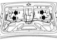  Снятие и установка крышки багажника и её компонентов Saab 95